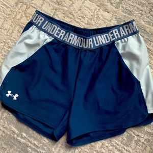 Underarmour blue workout shorts